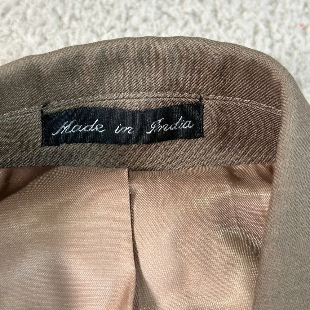 Chaps Mens 38 Short Taupe 100% Wool 2 Button Blazer Sport Coat Jacket NWT